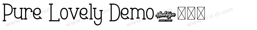 Pure Lovely Demo字体转换